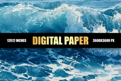 Blue Sea Digital Paper Product Image 1