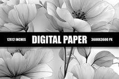 Floral Digital Paper Product Image 1