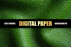 Green Leather Digital Paper Product Image 1