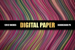 Abstract Colorful Lines Digital Paper Product Image 1