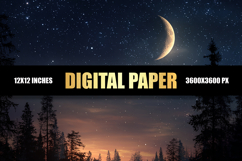 Night Sky Digital Paper Product Image 1