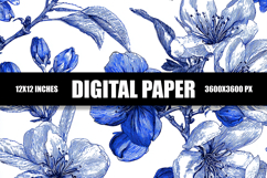 Floral Digital Paper Product Image 1
