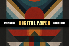 Abstract Colorful Shapes Digital Paper Product Image 1