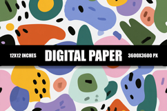 Colorful Shapes Digital Paper Product Image 1