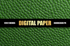 Green Leather Digital Paper Product Image 1