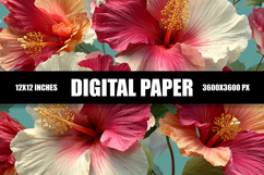 Floral Digital Paper Product Image 1
