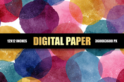 Colorful Circles Digital Paper Product Image 1
