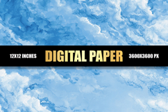 Watercolor Cloud Digital Paper Product Image 1