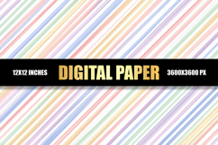 Colorful Lined Digital Paper Product Image 1