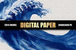 Sea Waves Digital Paper Product Image 1