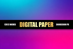 Pink and Blue Gradient Digital Paper Product Image 1
