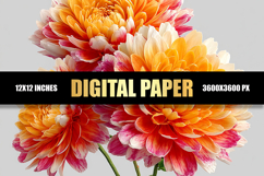 Floral Digital Paper Product Image 1
