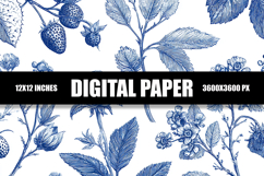 Floral Digital Paper Product Image 1