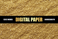 Golden Glitter Digital Paper Product Image 1