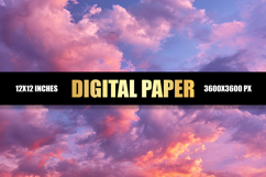 Cloudy Sky Digital Paper Product Image 1