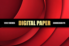 Red Abstract Digital Paper Product Image 1