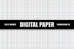 Black Line Abstract Pattern Digital Paper Product Image 1