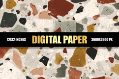 Terrazzo Flooring Digital Paper Product Image 1