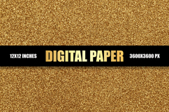 Golden Glitter Digital Paper Product Image 1