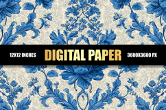 Floral Digital Paper Product Image 1