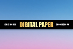 Blue Pink Gradient Digital Paper Product Image 1