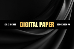 Abstract Black Digital Paper Product Image 1