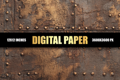 Rusty Metal Digital Paper Product Image 1