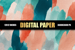 Colorful Brush Strokes Digital Paper Product Image 1