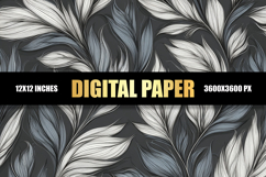 Watercolor Leaves Digital Paper Product Image 1