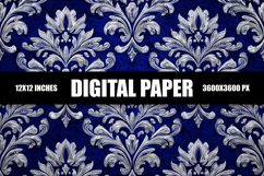 Royal Floral Digital Paper Product Image 1