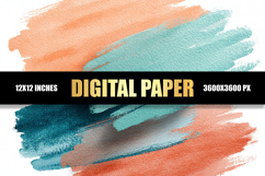 Colorful Brush Strokes Digital Paper Product Image 1