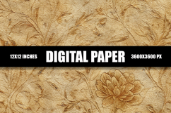 Texture With Floral Digital Paper Product Image 1