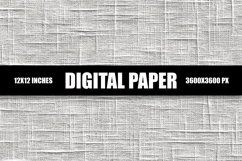 White Fabric Textured Digital Paper Product Image 1