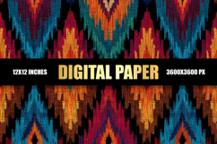 Colorful Fabric Digital Paper Product Image 1