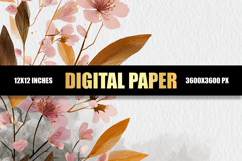 Floral Digital Paper Product Image 1