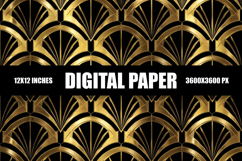 Gold Texture Pattern Digital Paper Product Image 1