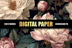 Floral Digital Paper Product Image 1