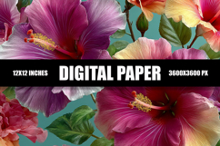 Floral Digital Paper Product Image 1