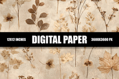 Floral Digital Paper Product Image 1