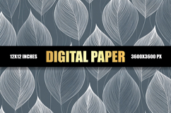 Abstract Leaves Digital Paper Product Image 1
