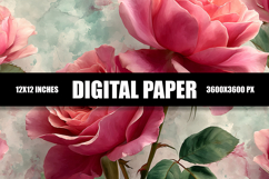 Floral Digital Paper Product Image 1