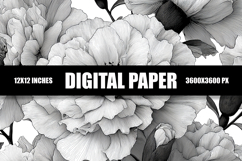 Floral Digital Paper Product Image 1