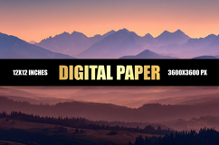 Mountain Digital Paper Product Image 1