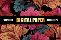Floral Digital Paper Product Image 1