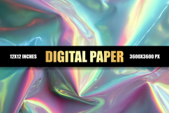 Holographic Abstract Digital Paper Product Image 1
