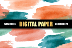 Colorful Brush Strokes Digital Paper Product Image 1