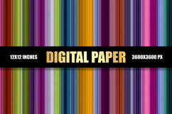 Abstract Colorful Lines Digital Paper Product Image 1
