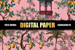 Floral Digital Paper Product Image 1