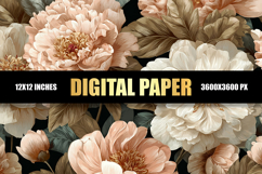 Floral Digital Paper Product Image 1