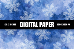 Snowflakes Digital Paper Product Image 1